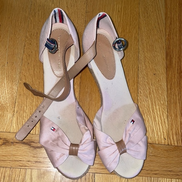 Tommy Hilfiger wedges bow baby pink - Picture 2 of 5